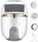 Pusca di pulizia del viso 2 modalità Scrubber di viso elettrico impermeabile, detergente per la spazzola a faccia esfoliante ricaricabile USB con 3 teste per esfoliarsi, pulizia, massaggio.