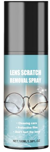 Spray de Eliminación de Arañazos de Lentes,Spray Reparador de Lentes,Líquido de Reparación de Cristales para Lentes,Líquido de Reparación de Gafas Cristales,Spray Limpiador de Lentes,100ml