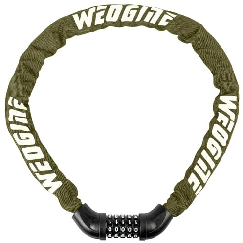 Fahrradschloss mit Zahlen und hoher Sicherheitsstufe, Fahrradkettenschloss, Fahrradschlösser, 5-stelliges Zahlenschloss für Fahrrad, Roller, Motorrad, Tür, Tor, Zaun