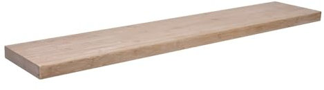 Velano - Holzwandregal, Regalboden, Schweberegal, Hängeregal aus Natur Bambus - 1 Stück, 118x23 cm, Bambus - Regale für Küche, Badezimmer, Wohnzimmer, Schlafzimmer - LUONTO