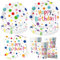 50 Piezas Juego de Vajilla de Fiesta,Vajilla Fiesta Cumpleaños Kit Incluye Platos Vasos Servilletas,Cumpleaños Decoracion Set para Cumpleaños Boda Picnic Baby Shower,10 Invitados