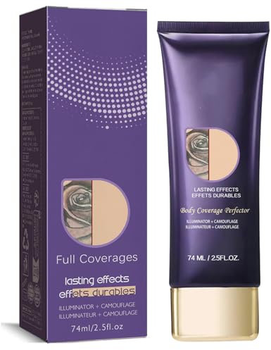 Trucco per Gambe Impermeabile, Copri Tatuaggi, Correttore per Coprire Tatuaggi, Body Coverage Perfector, Correttore per il Corpo, Fondotinta Impermeabile, Nascondi Facilmente le Imperfezioni, 74ml