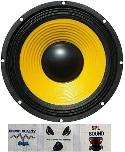 WEB 1 W-108 25,00 cm 250 mm 10 Altavoz woofer con 75 vatios rms y 150 vatios máx con impedancia 8 ohmios Fiestas casa sensibilidad 88 db, 1 Pieza