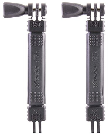 iSHOXS Xtension Neo M | Flexibler Verlängerungsarm für Action Cams | biegsamer Adapter für kreative Perspektiven | kompatibel mit GoPro, DJI, Insta360 | ideal für MTB, Motorrad & Outdoor | 2x15 cm
