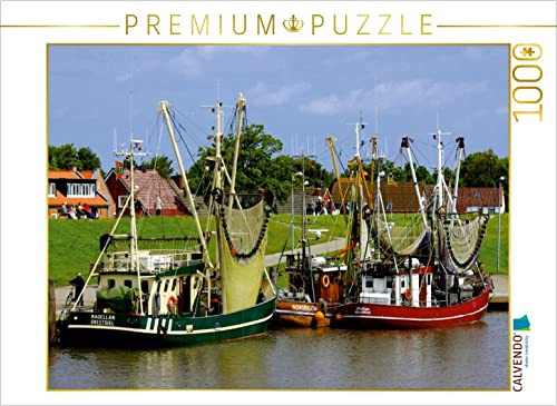 CALVENDO Puzzle Fischerhafen Greetsiel | 1000 Teile Lege-Größe 64 x 48 cm Foto-Puzzle für glückliche Stunden