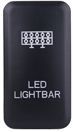 Interruptor basculante del coche Interruptor de luz LED de encendido/apagado 12V LED azul Automático del coche Encendido Interruptor de palanca basculante(BARRA DE ILUMINACIÓN LED)