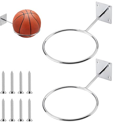 2 Stück Ballhalterung Wand Fussball,Wandhalterung Ball,Ballhalterung Wand Fussball Hand,Hand Wandhalterung Für Bälle Wandhalterung Ball,Ballständer Mit Schrauben,Für Basketbälle Fußbälle Volleybälle