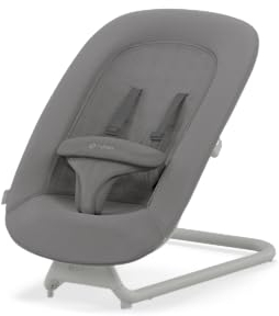 CYBEX Gold LEMO Bouncer, Babywippe mit Komforteinlage, Kompatibel mit CYBEX LEMO Hochstuhl-Sitzsystem, Ab Geburt bis 3 Jahre (ca. 15 kg), Suede Grey