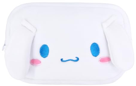 Roffatide Anime Make-up Tasche Tragbare Kleine Kosmetische Tasche Reißverschluss Stift Beutel Bleistift Fall Für Frauen Mädchen weiß