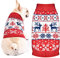 PETCARE Hundepullover Weihnachten Hund Rollkragenpullover Weihnachten Muster Strickwaren warme Haustier Pullover für Hundewelpen Party Puppy Geschenk für Hund (Schneeflocke-Elch, 2XL)