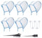MIVAIUN 12 Cuffia per Tinture per Capelli, Strumento Per Lo Styling Dei Capelli con Uncinetto e Spazzola Coloring Hair Hook Frosting Cap Cappello per meches con Spazzola e Uncinetti