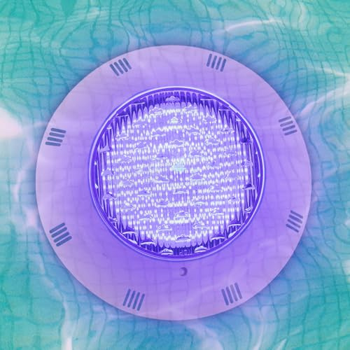 KOLHGNSE 36W Schwimmbadbeleuchtung 12V Poolbeleuchtung Unterwasser Scheinwerfer Poollampe Beleuchtung Farbwechsel LED-Leuchten RGB IP68 Mit Fernbedienung (36W)