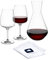 LEONARDO HOME Weinset CESTI (3er Set) inkl. Poliertuch • Spülmaschinenfestes Wein-Set • Stoßfestes Rotwein-Set • Weingläser mit niedrigem Stil (500 ml) • Hochwertige Glas-Karaffe (1500 ml) • 040974