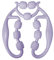 Rouleau musculaire pour jambes, Rouleau de Massage Anti-Cellulite 360 °, pour Les Muscles Manuel 9 Roues Rouleau Cellulite pour Les Cuisses Rouleau en Mousse, Soulage la Fatigue, Violet