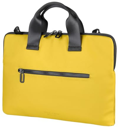 Tucano, Gommo Super Slim Borsa Porta PC per Laptop 14 e MacBook Air 15, Borsa Computer con Tracolla Rimovibile e Tasca Accessori, Materiale Gommato Water Resistant, 36x25,5x2 cm