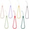 CANIGHT 7pcs Stylish Silicone Cell Phone Hanging Rope Lanyard Lightweight Mobile Phone Chains for Easy Carrying DIY Accessory for and Cameras