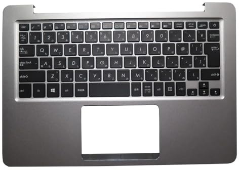 ZCDYGHU Laptop PalmRest & Tastatur Für ASUS UX3410U UX3410UA UX3410UF UX3410UQ Grau Top Case Japanischen JP/NE Schwarze Mit Backlit(Japanese JP)