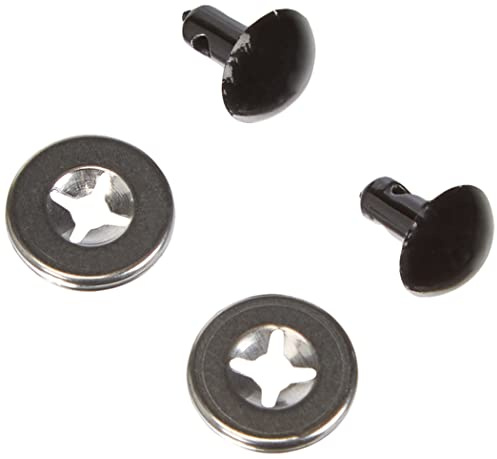 Sicherheitsaugen, 8 mm, 2 Stk., schwarz