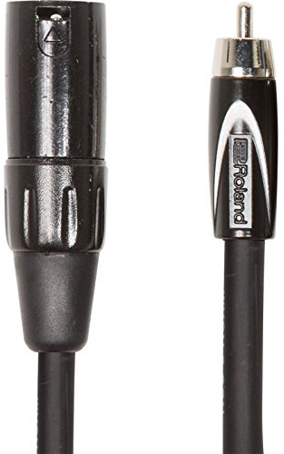 Cable de interconexión de la serie Black de Roland — De XLR macho a RCA, 1,5 m de longitud - RCC-5-RCXM