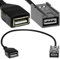 Auto USB Adapter AUX Kabel kompatibel mit Honda Civic Jazz Fit CR-V Accord Costa