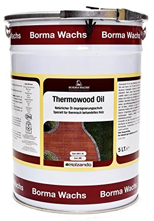 Borma Wachs 5 Liter Thermowood Natur Thermoholz Öl Holzöl (Natur - 08)