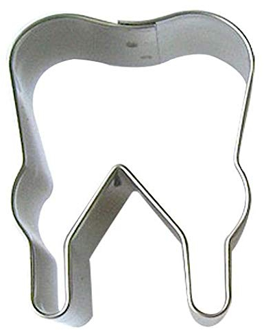 Torten Deko Shop Zahn Cookie Cutter, 1 Stück, Edelstahl, Poliert, Zahnform und Zahn