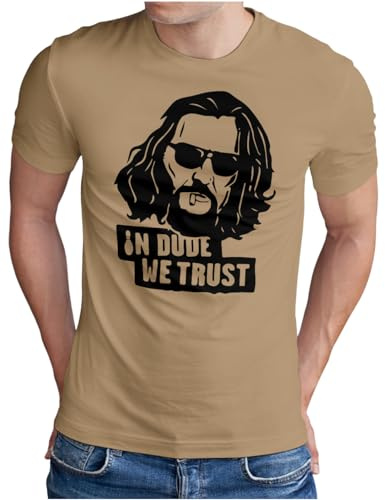 OM3® In Dude We Trust T-Shirt | Herren | Big Lebowski Kult Ikone | S - 5XL