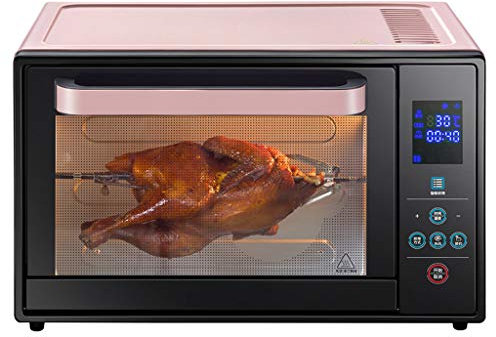 oven 30l Household All-Steel Intelligent 360° Rotating Barbecue Fork Touch Screen Menu/Upper And Lower Tube Independent Temperature Control/Hd Lcd Screen