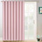 Yakamok Rideau occultant extra large pour porte coulissante en verre, à œillets, isolation thermique, 250 x 240 cm, 1 panneau, rose