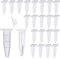 HUAZIZ 300 Pièces 0.5ml Tube à Centrifuger en Plastique Conique Tubes de Laboratoire Conteneurs D'échantillons avec Snap Cap pour l'analyse d'échantillons en Laboratoire