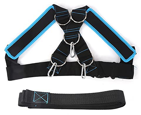 OUKENS Gewicht tragender Schultergurt, Fitness-Schlitten-Gurt-Trainings-Gurt-Schlitten-Trainingsgeräte für das Krafttraining(Schwarz)