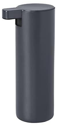 blomus Seifenspender MODO | Magnet | 8L x 6B x 16H cm | 165ml | Handseifenspender Anthrazit | Pumpspender aus Edelstahl | Gummierte Unterseite