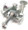 DIN 603 M6 Schlossschrauben Flachrundkopfschrauben + Muttern Länge 16-150mm (M6 x 30mm, 10)