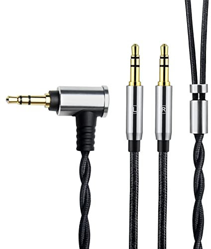 OKCSC 3.5mm Male to Dual Jack Cable for AGPTEK HA1/FiiO K3/BTR5-B/BTR3K/Q3/M11-B, Upgrade Replacement Cable for Hifiman Sundara/ANANDA-BTHE4XX/HE-400i/560/OneOdio Pro-10 Headphone