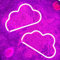Anime Wolken-Neonschild für ästhetische Wanddekoration rosa Neonlicht Schlafzimmer Wohnheim Spielzimmer, Hintergrunddekoration Lampe Geschenke für Kinder USB und Batterie betrieben (2 Stück)