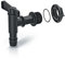 Rubinetto Attacco 3/4~Ø26mm | 4x15x16 cm | Giunto Scanalato per Connessione al Tubo | Accessorio Per Serbatoi Cisterne per Acqua Piovana Waterform in Plastica