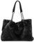 Plüsch Tasche Herbst Plüsch Damen Tasche Handtasche Fell Big Bag Plüsch Handtasche (Color : Black)