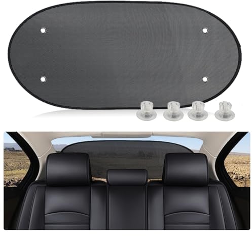 ZATOOTO Auto Sonnenblende für Heckscheibe, Sonnenschutz Auto Baby, Faltbare Auto Heckscheibe Sonnenblende mit Saugnäpfen, Sichtschutz Fenster, Mesh Heckscheibenblende, UV Schutz, 100x50 cm