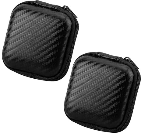 2 fundas para auriculares, bolsa de almacenamiento de auriculares, funda de red para auriculares, funda rígida para auriculares, bolsa de almacenamiento para cable de datos, mini bolsa de accesorios.
