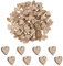 Giantree 100 Stück Holzherzen, 12mm Holz Herzen Holzherzen Zum Beschriften Holz Herzen Klein Deko Hochzeit Deko Streudeko für Geburtstag DIY Handwerk Tischdeko Bilderrahmen Deko