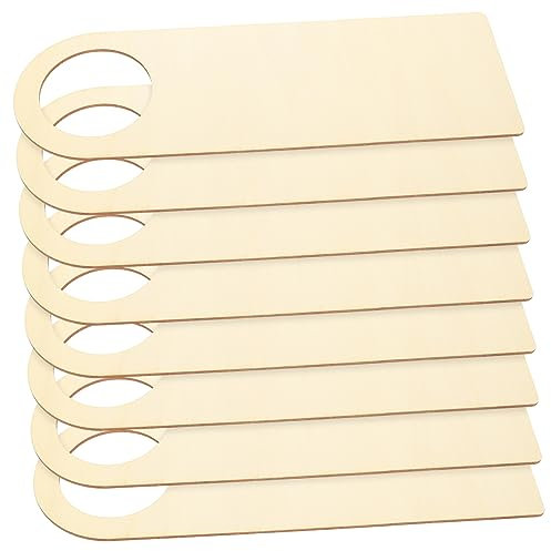 PHENOFICE 8stücke Holzhänger Zum Bemalen Diy-türschild Für Junge Mädchen Unbehandelter Türanhänger Leeres Holzschild Für Türdekoration Türschilder Zum Selbermachen