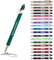 Jolis Papiers - x12 - Stift personalisiert 2 in 1 - Personalisiert Kugelschreiber mit Gravur I Rosegold-metall I Softtouch Feeling I schwarz schreiben I integrierter Stylus