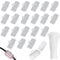 RXKFIGX 30 Pieces Transparent Cable Labels and 30 Pieces White Cable Ties Box of Cable Tags Cable Labels Cable Identification Tags for Cable Management and Identification