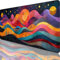 Tapis de Souris Gamer 1500x800x3 mm, Grand Tapis de Souris Noir, Dessin Animé Mouse Pad Imperméable et Antidérapant, Multifonction Grand Sous Main Bureau pour Clavier et Souris, Gamer Decoration 40-Xi