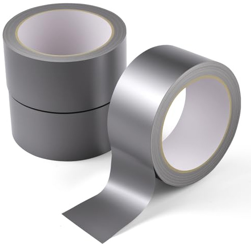 3 Rollen Panzerband Extra Stark Wasserfest Reparaturband und UV-beständig Panzertape Grau 50 mm x 30 m Gaffer Tape zum Abdichten, Reparieren und Mehr, für den Innen und Außenbereich
