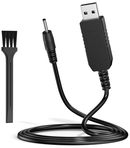Yisica 5V Shaver Charger Cable for Braun Beard Charger, 150CM/4.9FT USB Power Cord Beard Trimmer Electric Shaver Charging Cable for Braun MGK3321,MGK3335