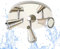 Trango 3-flammig 1009-32R LED Badleuchte IP44 in Rondell, Bad Deckenleuchte in Nickel matt & Chrom, Flurlampe, WC Lampe, Deckenlampe, Deckenstrahler inklusive 3x 5 W GU10 LED Leuchtmittel Spots