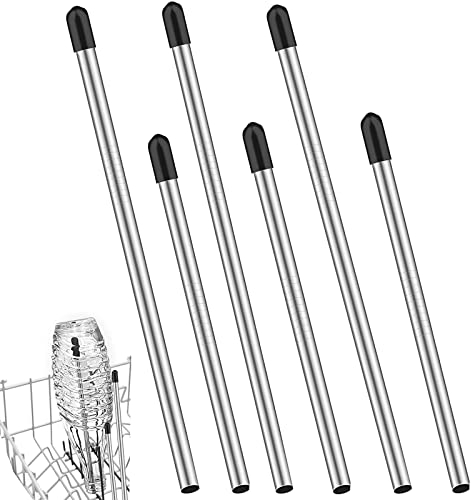Spülmaschineneinsatz Flaschen,6 Stück Edelstahl Flaschenhalter für Spülmaschine, flaschenhalter geschirrspüler glashalter für geschirrkorb extra starke Glashalter für geschirrspüler spülmaschine