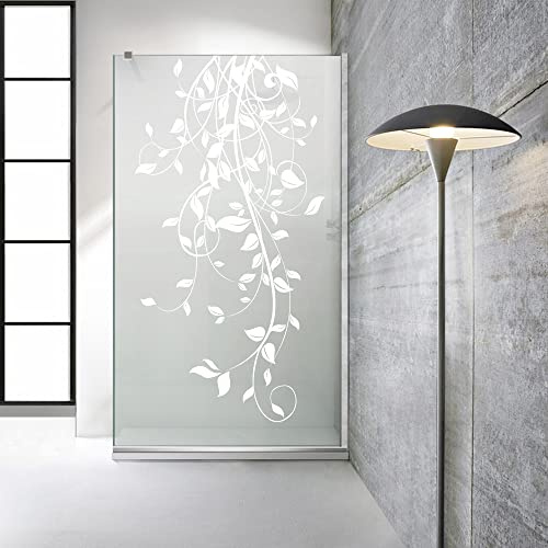 Paroi de douche Aqua Roy modčle INOX Dance 110 cm ŕ partir de 70/80/90/100/110/120 - Panneau en verre satiné 8 mm - Motif sablé blanc - 110 x 195 cm