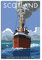 England Schottland Vintage Reiseposter Sound of Jura Leinwandbild Bilder Drucke Wandkunst für Schlafzimmer Büro Dekor 20 x 30 cm